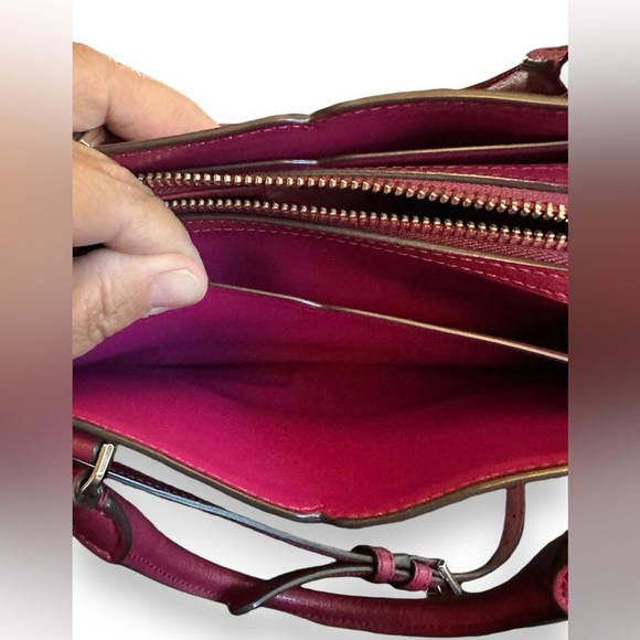 Kate Spade Purse Tippy Tote Cranberry Cocktail Shoulder/Crossbody - Picture 10 of 16